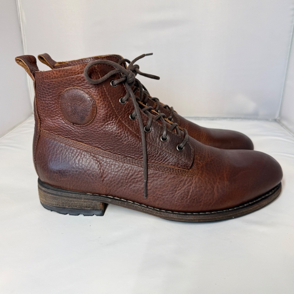 Blackstone Leather Shearling Lined Goodyear Welted Boots Men's 44